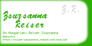 zsuzsanna reiser business card